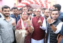 Shivraj Singh Chouhan casts his vote