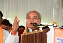 नरेंद्र सिंह तोमर और विष्णु दत्त शर्मा ने भिंड में किया जनसभा को संबोधित