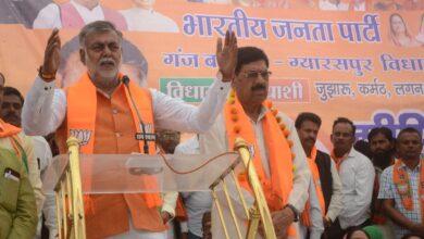 प्रह्लाद पटेल ने किया जनसभा को संबोधित