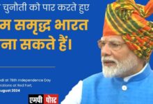 Independence Day.78वें स्वतंत्रता दिवस के अवसर पर लाल किले की प्राचीर से प्रधानमंत्री