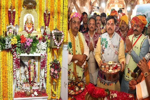 MP-CM-Cabinet-मुख्यमंत्री डॉ. यादव और कैबिनेट मंत्रियों ने निमाड़-मालवा के लोक देवता भीलट देव से सभी की समृद्धि के लिए की कामना