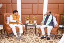 Lok-Sabha-Speaker-Shri-Birla-मुख्यमंत्री डॉ. यादव ने लोकसभा अध्यक्ष श्री बिरला से की सौजन्य भेंट