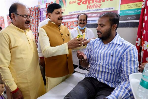 Blood-Donation-रक्तदान है जीवन का सबसे बड़ा दान : मुख्यमंत्री डॉ. यादव