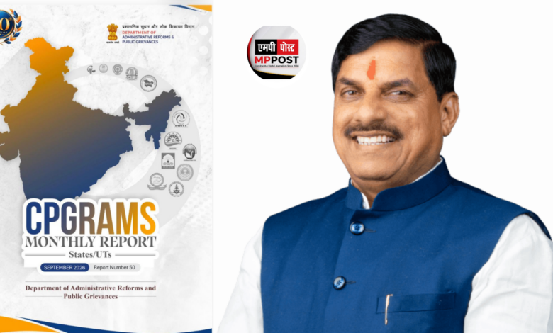 Madhya Pradesh Ranks Second in the Country in Citizen Satisfaction, Reveals Government of India's 50th Report